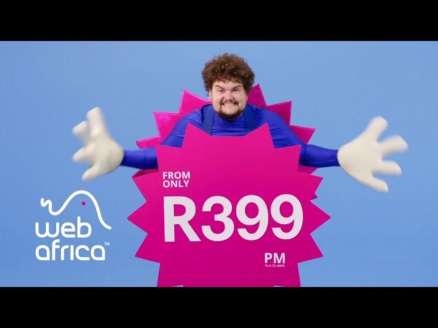 Webafrica Fibre from R399/month - cheap AF* (*Cheap as Fibre)