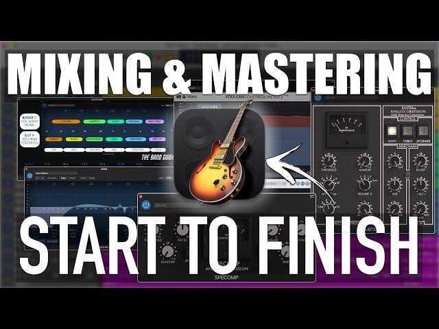 MIXING and MASTERING in GarageBand (Start to Finish)