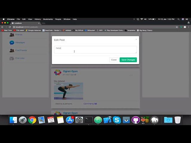 #51 Edit Post | Update Data in Modal | Social Network in Laravel and VueJs