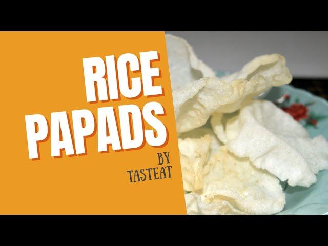 RICE PAPADS | quick & easy recipe | JAIN | Tasteat