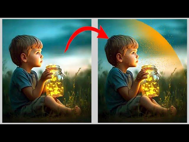 How to make dreamy glow bubble effect easily using Photoshop 2025 #photoshop #photo #phototips