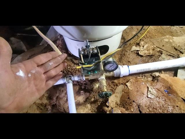 No Water. How to Wire / Replace a Pressure Switch.