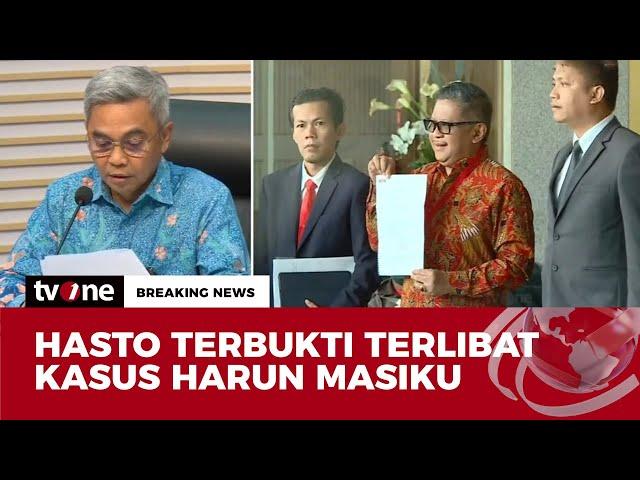 [BREAKING NEWS]  Sekjen PDIP Hasto Kristiyanto jadi Tersangka Kasus Suap | tvOne