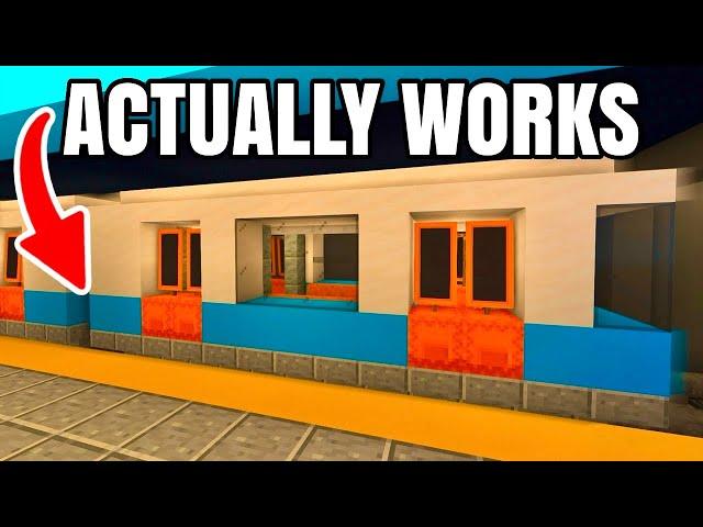 HOW TO MAKE A WORKING SUBWAY STATION in Minecraft