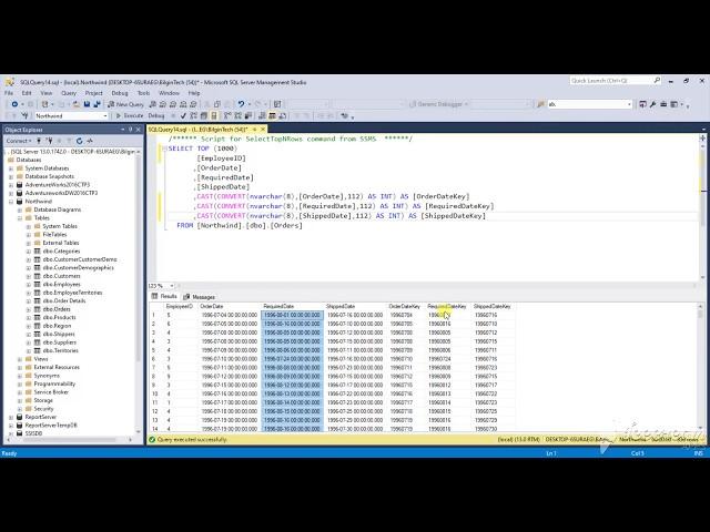 SQL Server - How To Convert Datetime To Integer