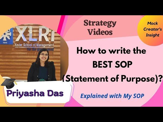 How to write a SOP| Statement of Purpose| With my example| GDPI preparation| XIMB| SP Jain| FMS