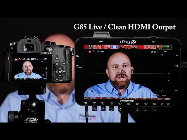 Panasonic LUMIX DMC-G85 Live Clean HDMI Output