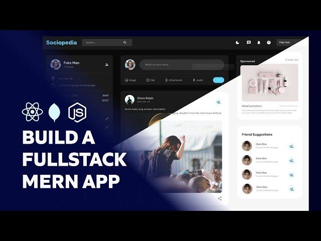 Build a COMPLETE Fullstack Responsive MERN App with Auth, Likes, Dark Mode | React, MongoDB, MUI