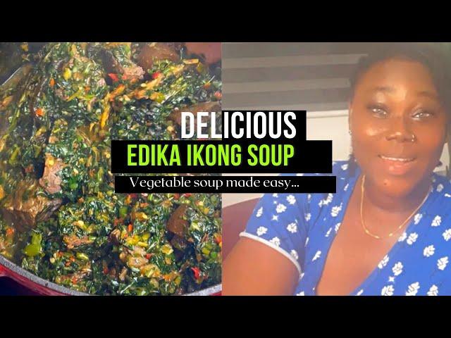 Edikang ikong soup | Nigerian vegetable soup | how to cook yummy vegetable soup