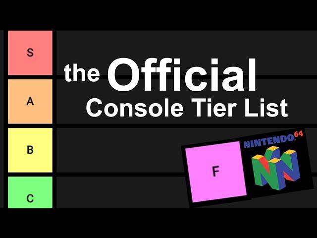 Official Console Tier List