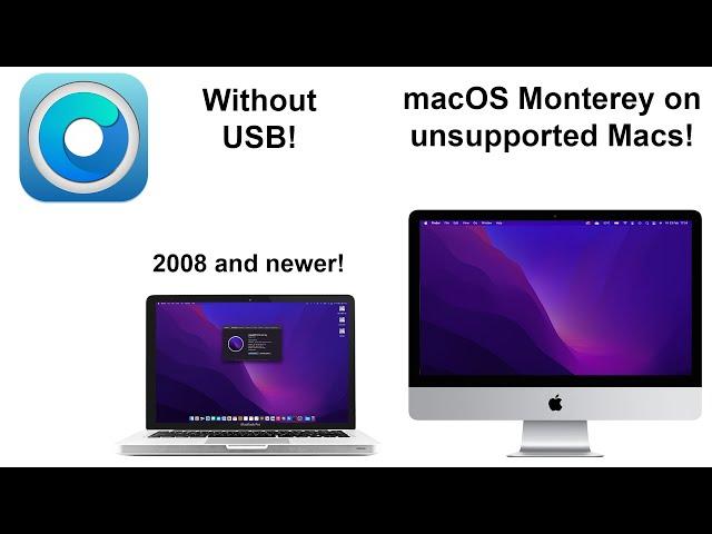 How to install macOS Monterey on Unsupported Macs WITHOUT USB!