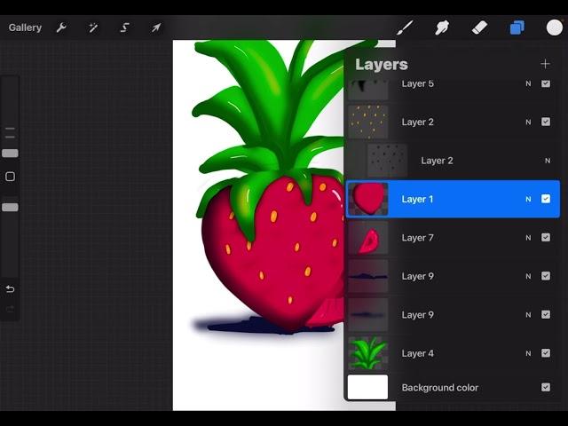 #Procreate Quick Tip: Move Multiple Layers at One Time #shorts