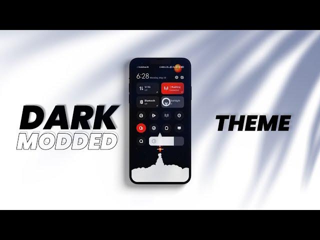 DARK Miui 13 Modded Themes | MIUI DARK Theme Customization | Control Centre MIUI 13