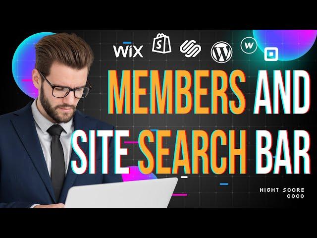 HOW TO MAKE WiX.COM WEBSITE? / Site Members and Search Bar Tutorial