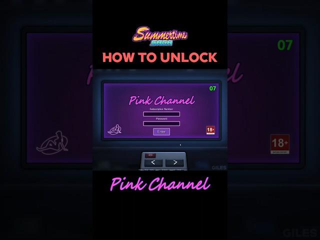 How to unlock the Pink Channel in Summertime Saga - #summertimesaga