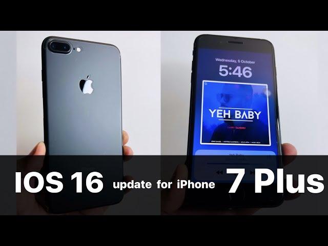 IOS 16 update for iPhone 7 Plus || How to install ios 16 on iPhone 7 Plus