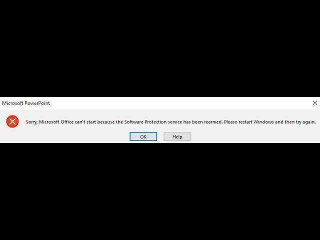 sorry microsoft office cannot start because the software protection
