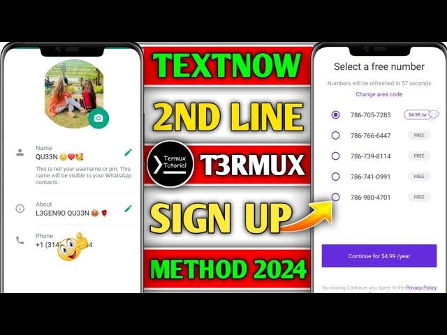 TextNow sign up new vpn 2024 | TextNow Area code problem solve 2024 | TextNow signup new method 2024