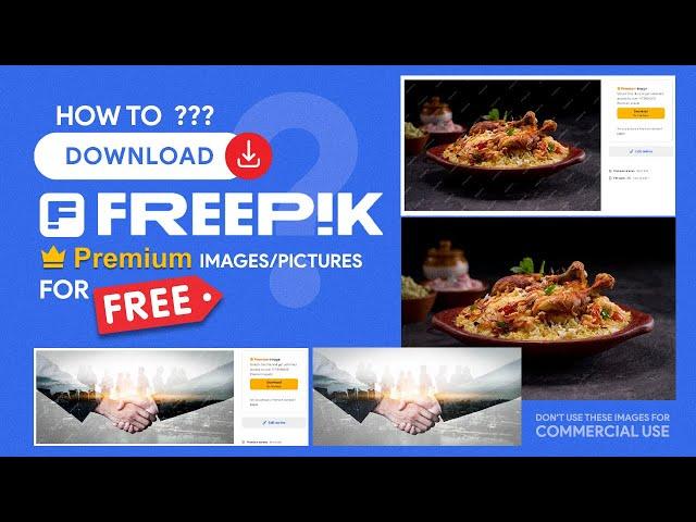 How to download freepik premium images/photos for free | Tips & Tricks