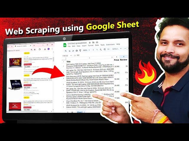 Web Scraping: Extract Data from Website using Google Sheet Formula