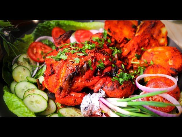 WHOLE TANDOORI CHICKEN RECIPE IN OVEN - Our Restaurant Style Tandoori Chicken Marinade From Home!