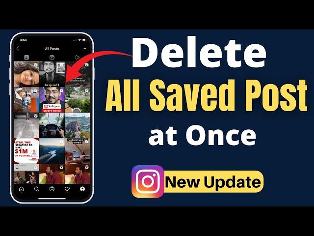 How to delete saved posts on instagram all at once (Android/iphone)