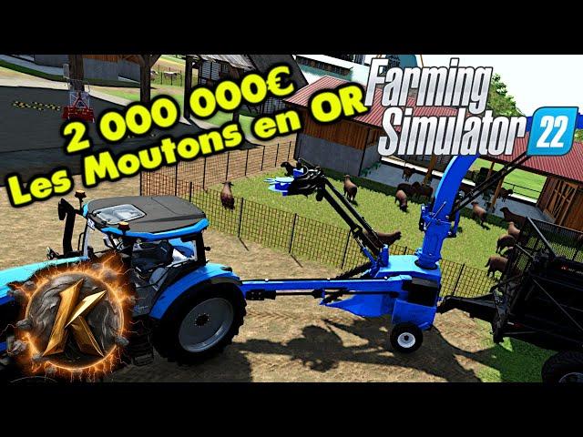 Fs22 L'Optimisateur Episode 8: Les moutons en or + récolte la haie !! #farming   #farmingsimulator22