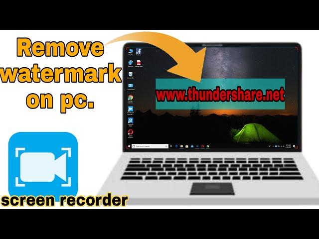 How to remove watermark free screen recorder I How to remove thundershare.net watermark l ww.thunder