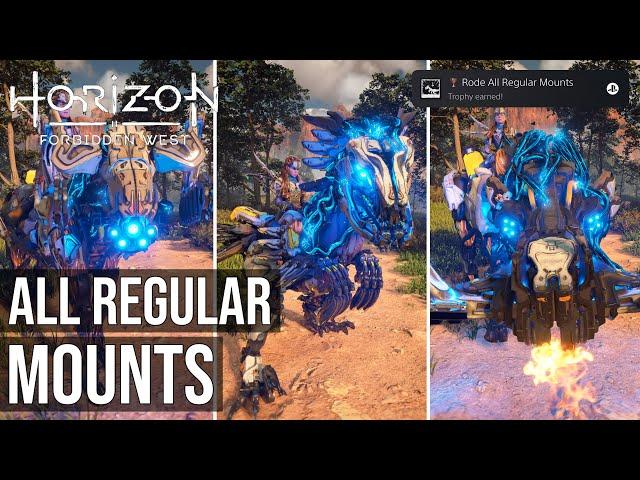 Rode All Regular Mounts Trophy (Rode A Charger, Bristleback & Clawstrider) - Horizon Forbidden West