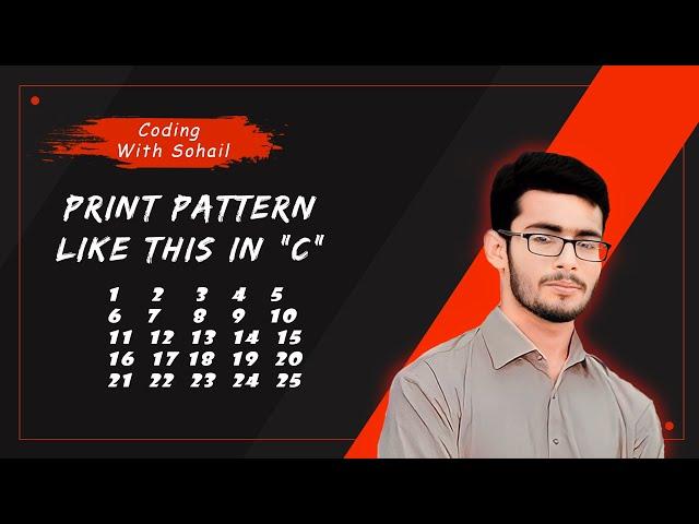 Pattern 6 || C Programming || Coding With Sohail