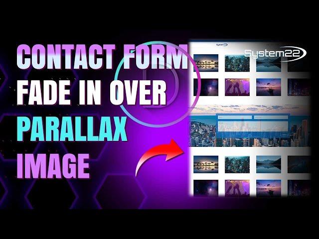 Divi Theme Contact Form Fade In Over Parallax Image On Scroll 