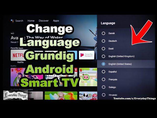 How to Change Language on Your Grundig Android Smart TV