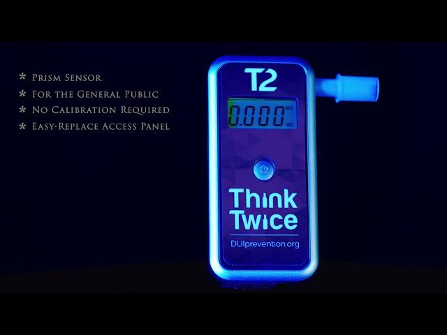 Think Twice Alcomate Premium Digital Breathalyzer AL7000 - Professional Grade - Easy Replace Sensor