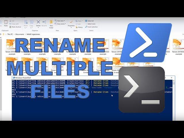 How to rename multiple files in Windows