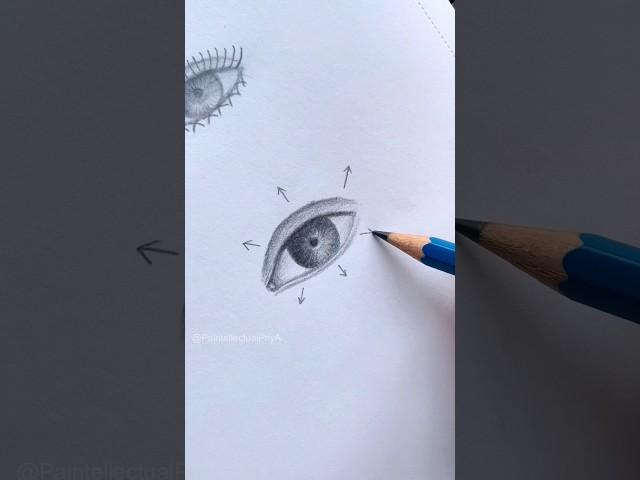 Easiest Eyelashes Drawing Tutorial  #shorts