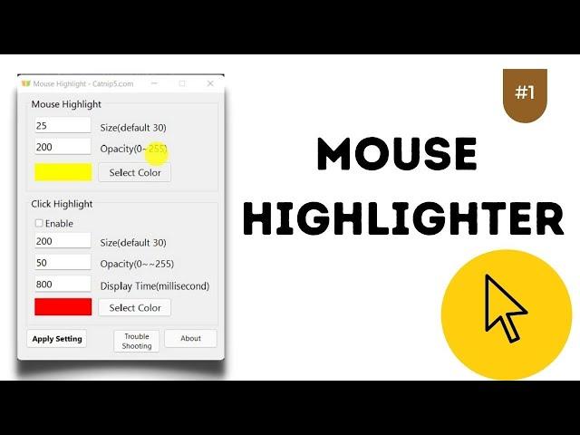 How to Highlight Mouse Cursor on Windows 11| Mouse Pointer Highlighter