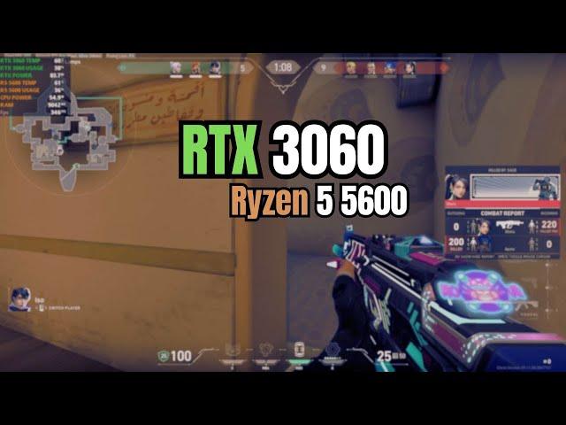 RTX 3060 + Ryzen 5 5600 : Valorant FPS test - Low Settings Benchmark