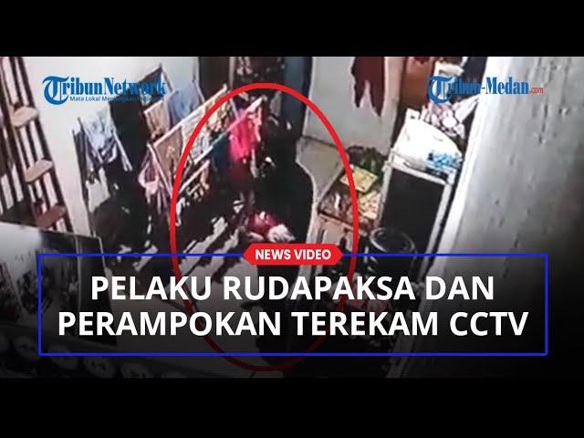 Detik-detik Rekaman CCTV Pelaku yang Rampok dan Rudapaksa Ibu Muda di Percutseituan