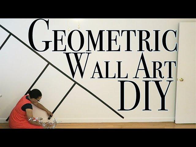 Geometric Wall Art DIY ~ Using Something you Wouldn't Expect!