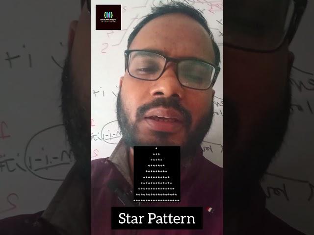  Star Pyramid Pattern | Master Coding Round Patterns  #starcode #coding #shortsvideo  #shorts