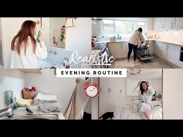 REALISTIC EVENING ROUTINE OF A MUM OF THREE | SKINCARE, CLEANING, ME TIME AND ORGANISATION 2024