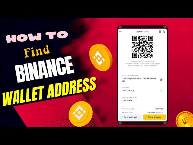 How to find binance wallet Address | Binance wallet address