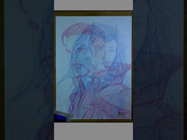 You need 3D glasses to see this Drawing | Doctor Strange in the Multiverse of Madness