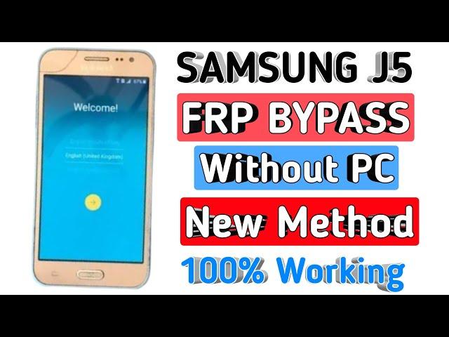 Samsung J5 (SM-J500F) FRP Unlock || Google Account Bypass 2024 Without PC New Method 2024