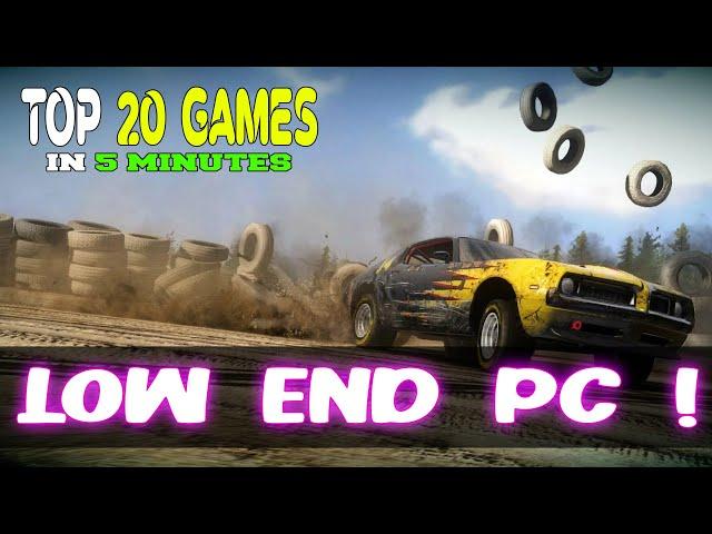 TOP 20 Car Racing Games for "LOW END PC" / no graphics card / 2gb ram