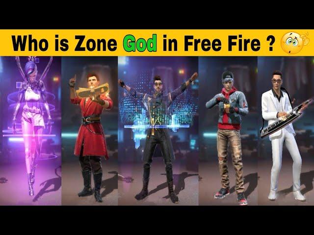 Who is Zone God in Free Fire ? | Dj Alok vs Skyler vs K vs Maxim vs A124 | Free Fire