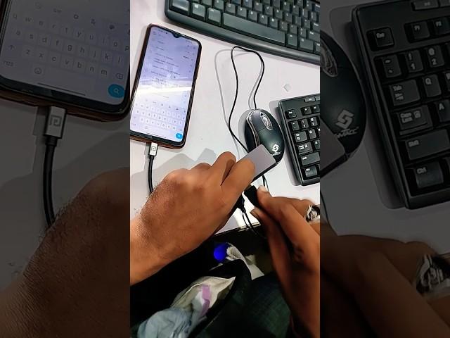 Android Mobile Phone Mouse With Keyboard Connect For Usb Connector#macnitesh#2023shorts