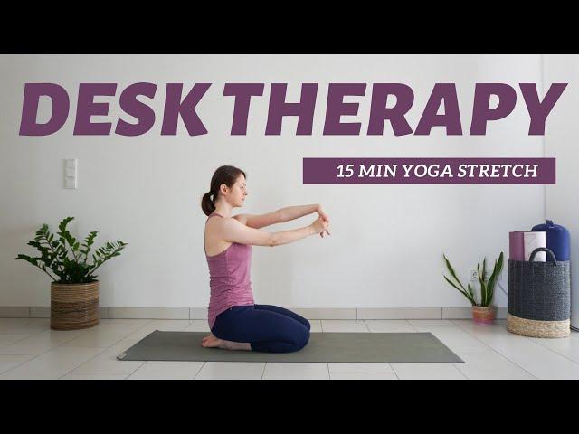 15 min Yoga Stretch For Desk Workers | Relief from sitting all day | After work yoga practice