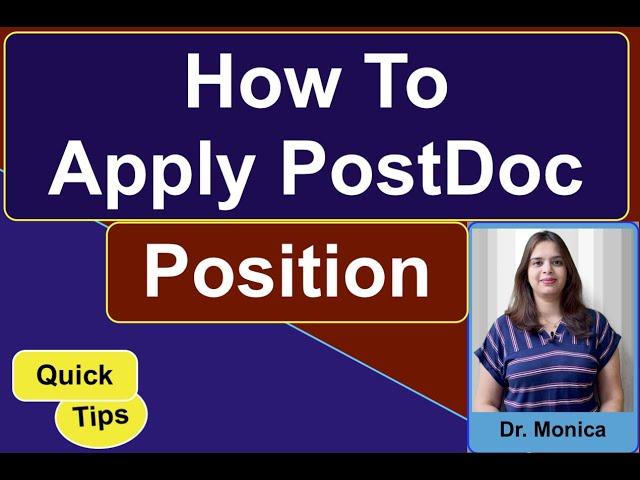 Find Postdoc Position | Steps to Apply for Postdoc Position