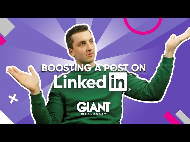 How To Boost A LinkedIn Post